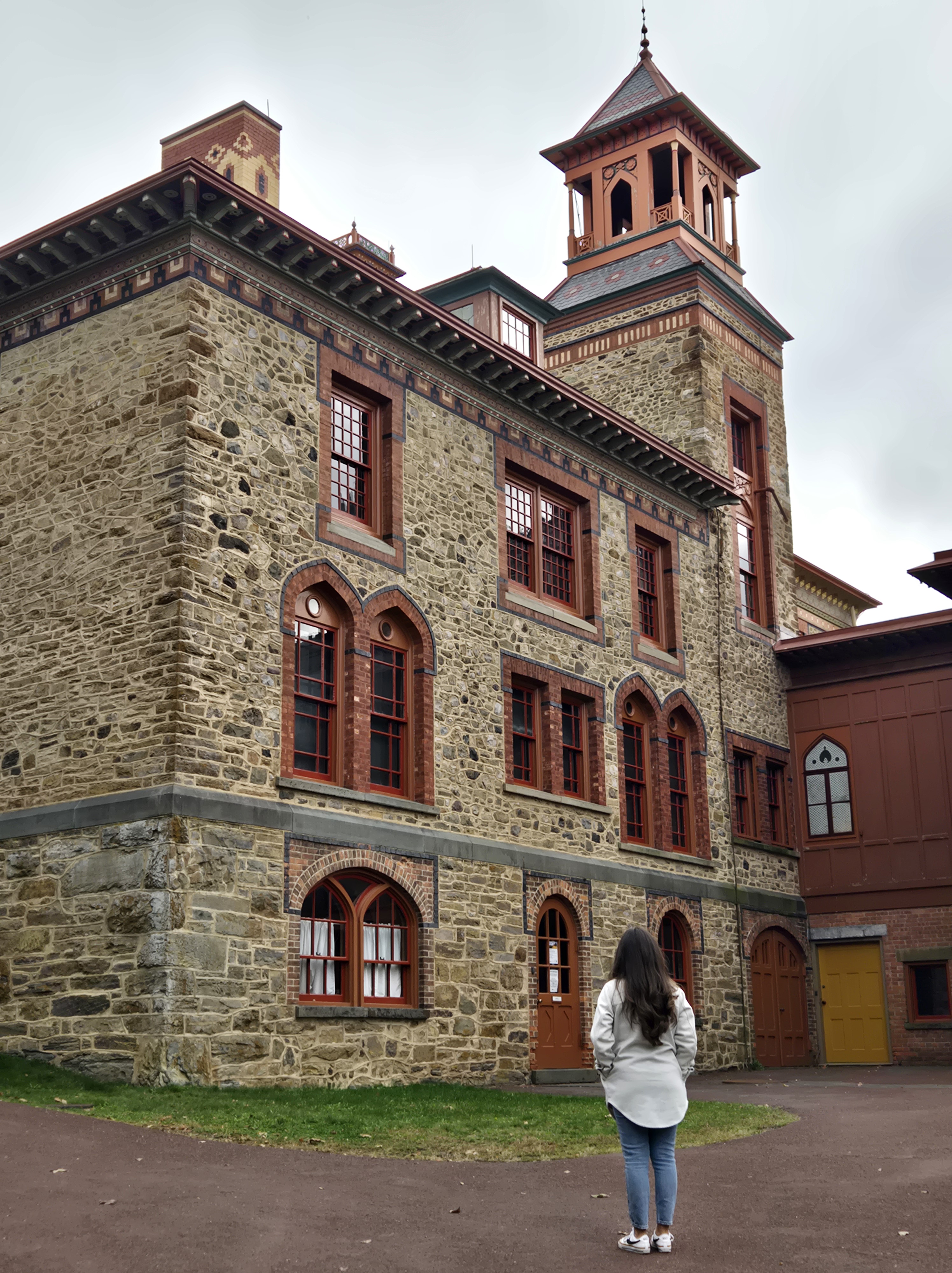 Olana State Historic Site Hudson NY with fall views and historic architecture